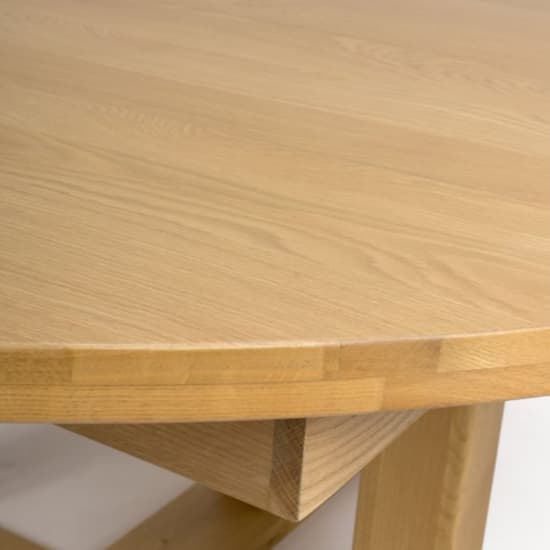 Magna Round Extending Wooden Dining Table In Oak_4