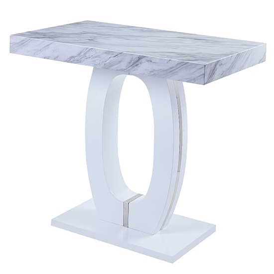 Halo High Gloss Bar Table In Magnesia Marble Effect_2