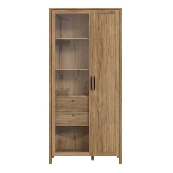 Mahon Wooden Display Cabinet With 2 Doors In Waterford Oak_2