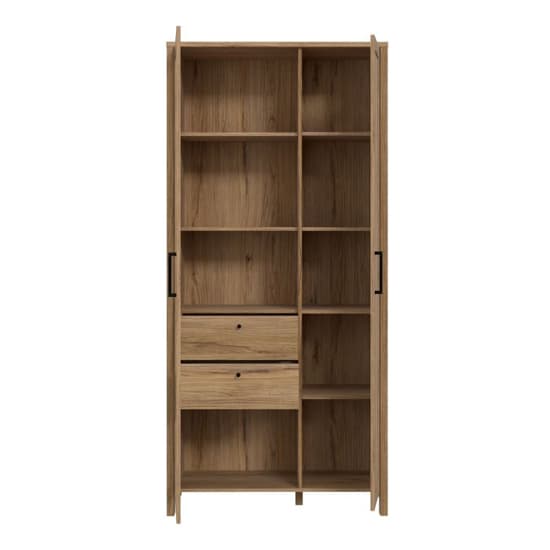 Mahon Wooden Display Cabinet With 2 Doors In Waterford Oak_4