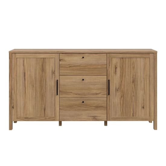 Mahon Wooden Sideboard With 2 Doors 3 Drawers In Waterford Oak_3