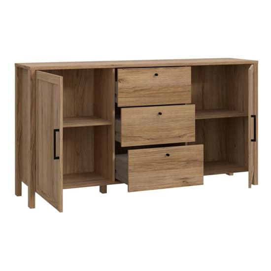 Mahon Wooden Sideboard With 2 Doors 3 Drawers In Waterford Oak_4