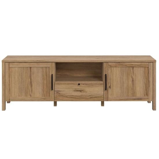 Mahon Wooden TV Stand With 2 Doors 1 Drawer In Waterford Oak_2
