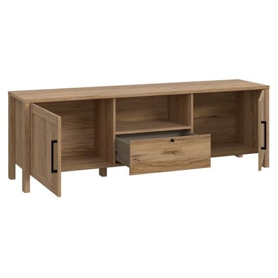Mahon Wooden TV Stand With 2 Doors 1 Drawer In Waterford Oak_3