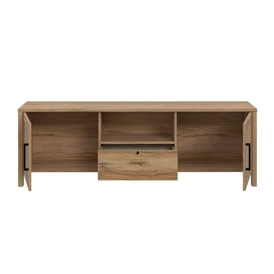 Mahon Wooden TV Stand With 2 Doors 1 Drawer In Waterford Oak_4
