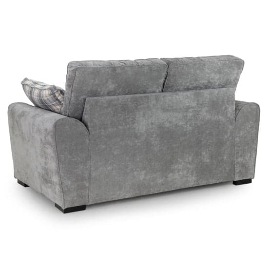 Maik Plush Velvet 2 Seater Sofa In Grey_2