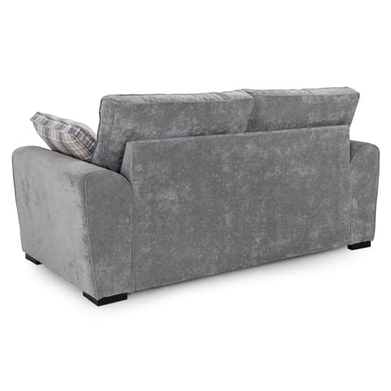 Maik Plush Velvet 3 Seater Sofa In Grey_2