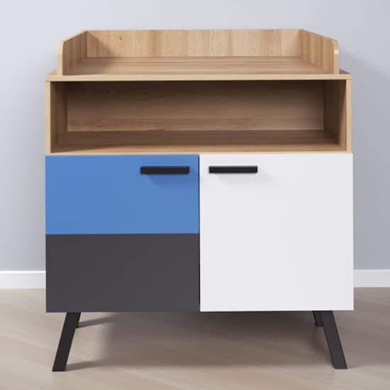 Maili Storage Cabinet Changer Top In Beech And Multicolour_2