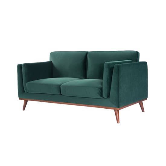 Maili Velvet 2 Seater Sofa In Emerald Green_2