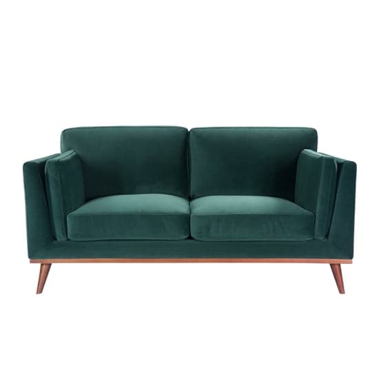 Maili Velvet 2 Seater Sofa In Emerald Green_1
