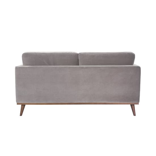 Maili Velvet 2 Seater Sofa In Stone Grey_4