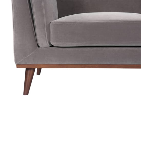 Maili Velvet 2 Seater Sofa In Stone Grey_6