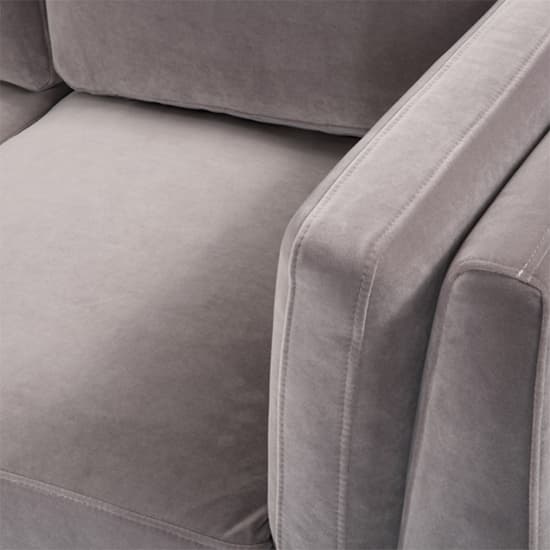 Maili Velvet 2 Seater Sofa In Stone Grey_8