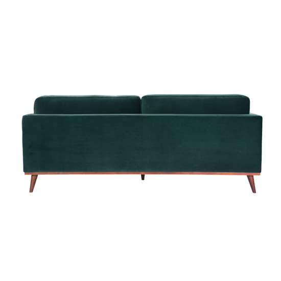 Maili Velvet 3 Seater Sofa In Emerald Green_3