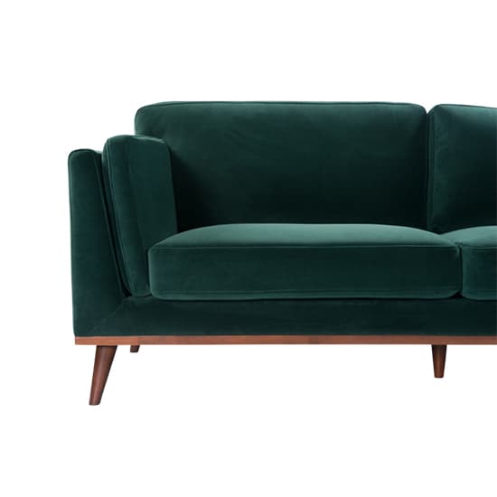 Maili Velvet 3 Seater Sofa In Emerald Green_5