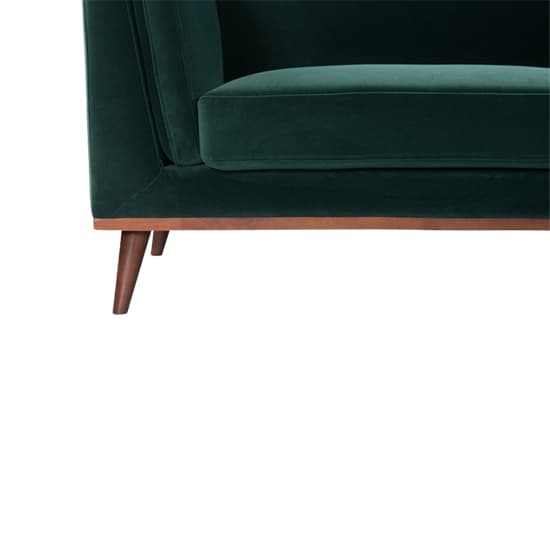 Maili Velvet 3 Seater Sofa In Emerald Green_6