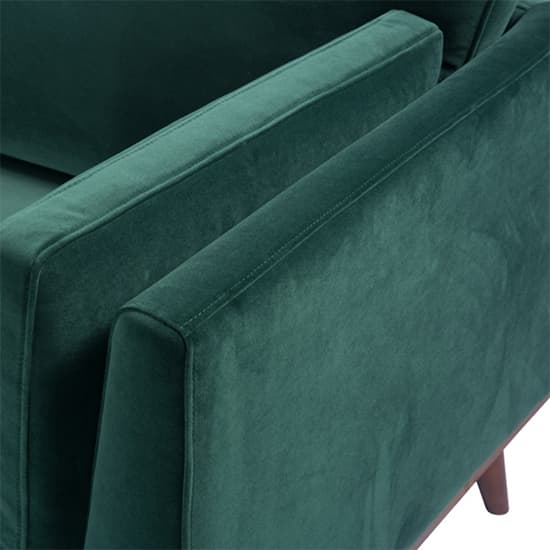 Maili Velvet 3 Seater Sofa In Emerald Green_7