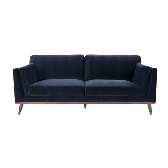 Maili Velvet 3 Seater Sofa In Midnight Blue_1