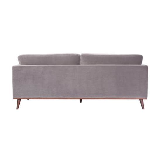 Maili Velvet 3 Seater Sofa In Stone Grey_6