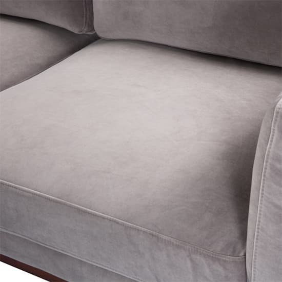 Maili Velvet 3 Seater Sofa In Stone Grey_8