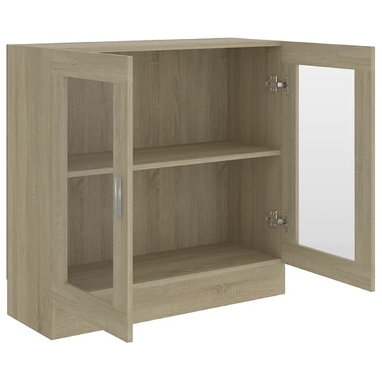 Maili Wooden Display Cabinet With 2 Doors In Sonoma Oak_5