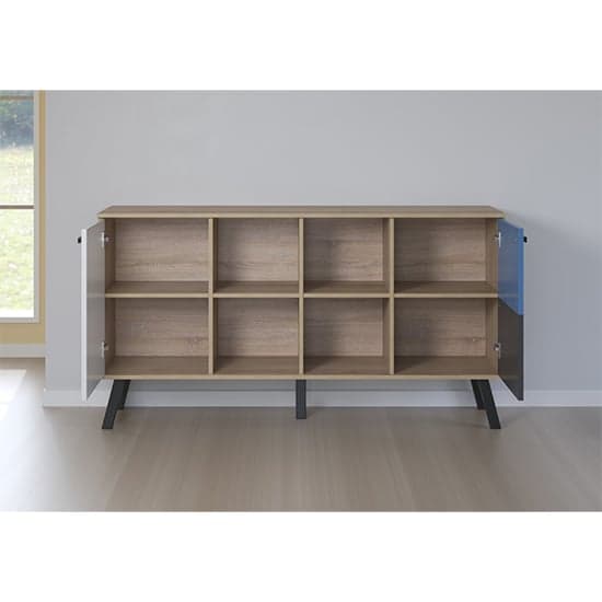 Maili Wooden Sideboard 2 Doors In Beech And Multicolour_5