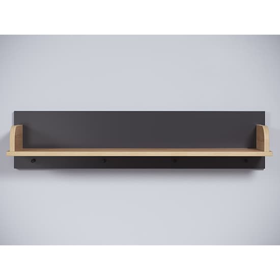 Maili Wooden Wall Shelf In Bianco Beech And Graphite Grey_2