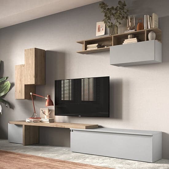 Maina Wooden Entertainment Unit In Cadiz And Gesso_1