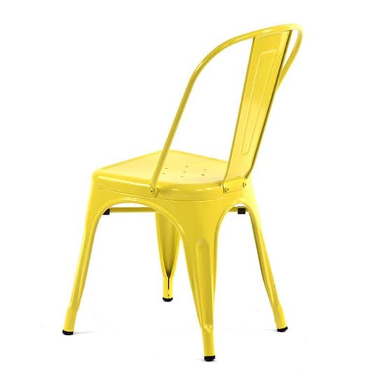 Maire Retro Style Metal Side Chair In Yellow_5
