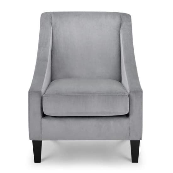Maelys Velvet Lounge Chaise Chair In Grey_3