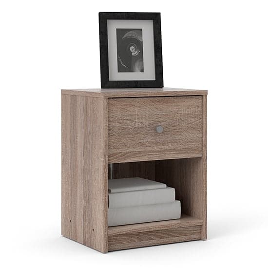 Maiton Bedside Cabinet With 1 Drawer In Truffle Oak_2