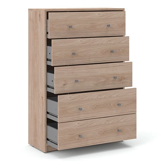 Maiton Wooden Chest Of 5 Drawers In Jackson Hickory Oak_3