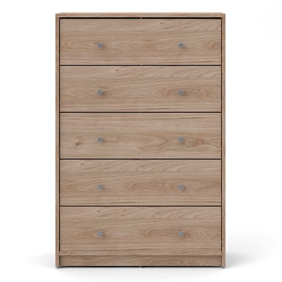 Maiton Wooden Chest Of 5 Drawers In Jackson Hickory Oak_5