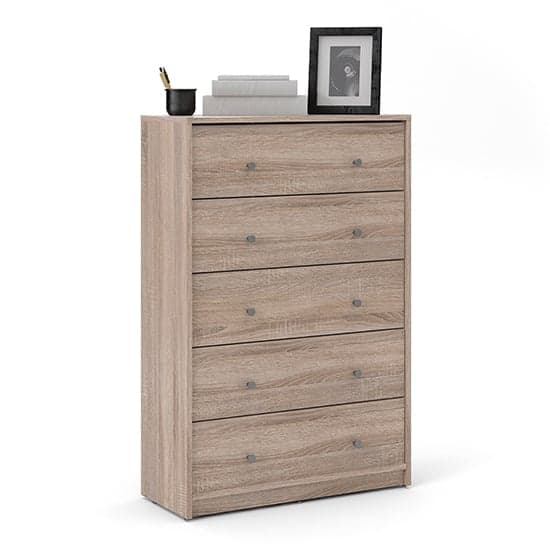 Maiton Wooden Chest Of 5 Drawers In Truffle Oak_2