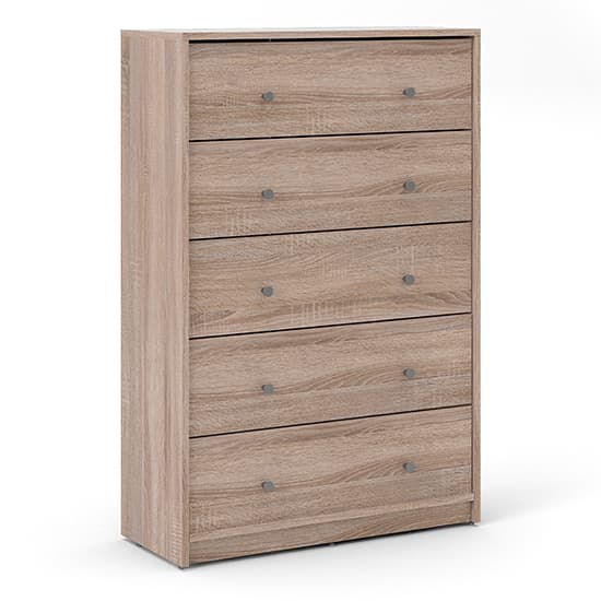 Maiton Wooden Chest Of 5 Drawers In Truffle Oak_3