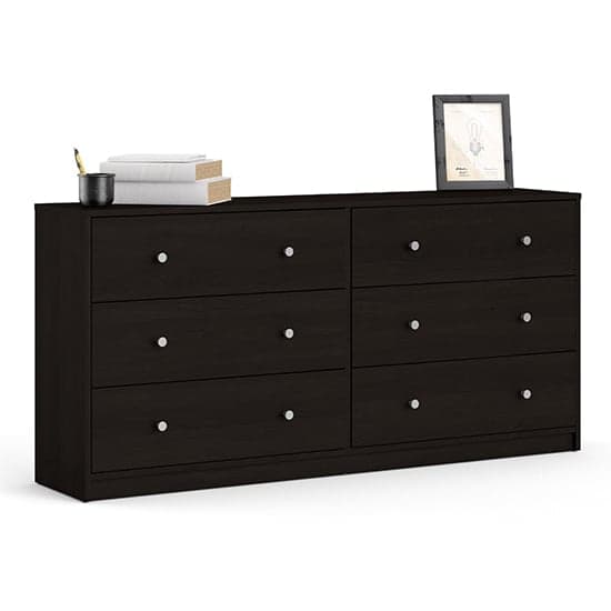 Maiton Wooden Chest Of 6 Drawers In Coffee_2