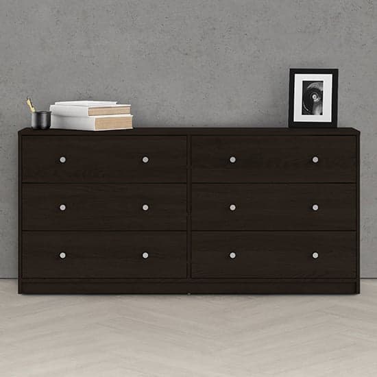 Maiton Wooden Chest Of 6 Drawers In Coffee_1
