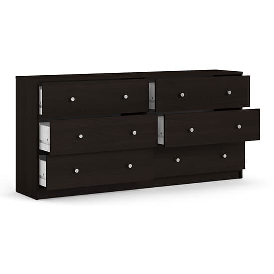Maiton Wooden Chest Of 6 Drawers In Coffee_4
