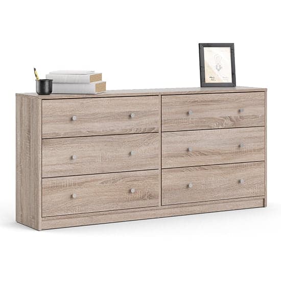 Maiton Wooden Chest Of 6 Drawers In Truffle Oak_2