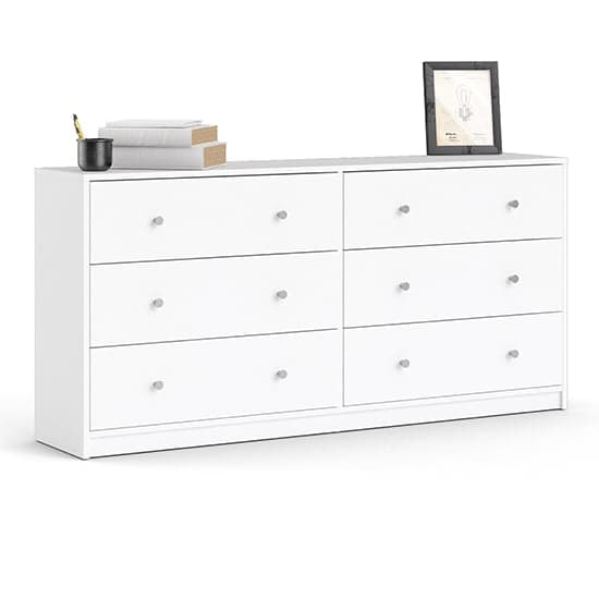 Maiton Wooden Chest Of 6 Drawers In White_2