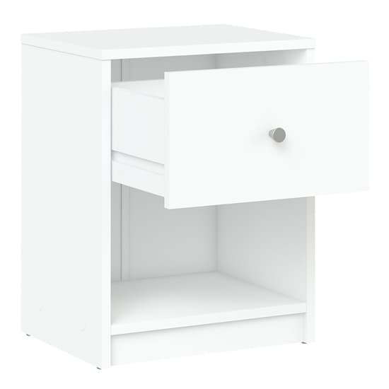 Maiton Wooden 1 Drawer Bedside Cabinet In White_4