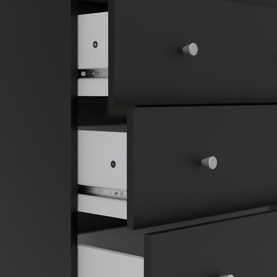 Maiton Wooden Chest Of 5 Drawers In Black_5