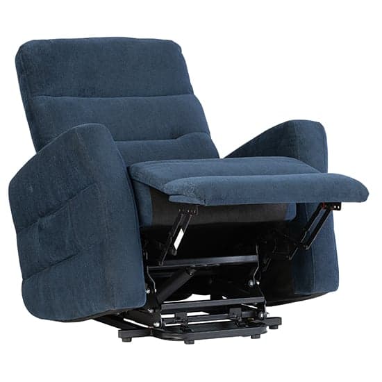Maize Fabric Electric Tilt & Rise Armchair In Navy Blue_2