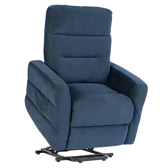 Maize Fabric Electric Tilt & Rise Armchair In Navy Blue_3