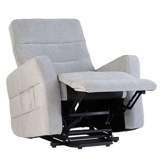 Maize Fabric Electric Tilt & Rise Armchair In Silver Grey_2