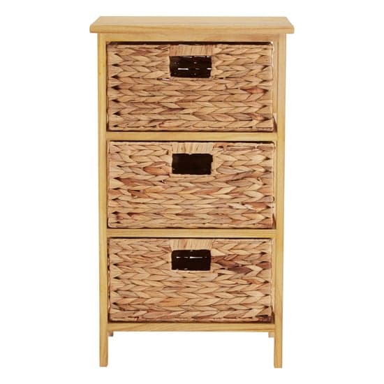 Maize Wooden Chest Of 3 Basket Drawers In Natural_2