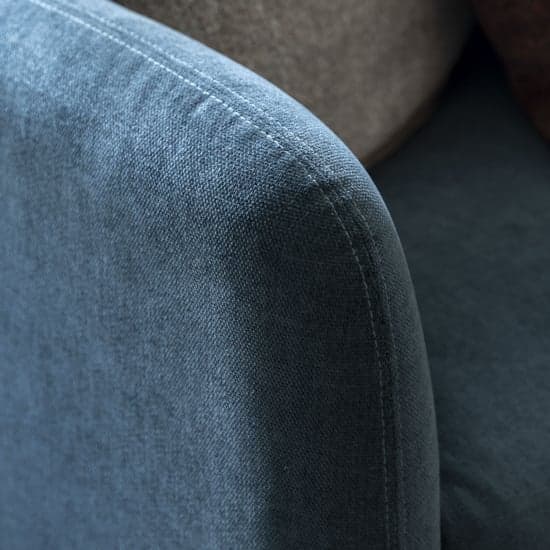 Majuro Fabric 3 Seater Sofa In Blue_2