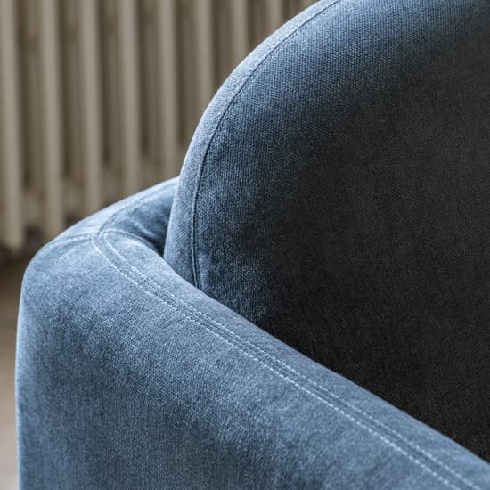 Majuro Fabric 3 Seater Sofa In Blue_3