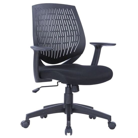 Malabo Fabric Home And Office Chair In Black_1