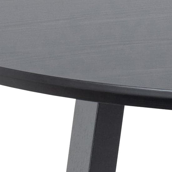 Malang Wooden Dining Table Round In Black_3